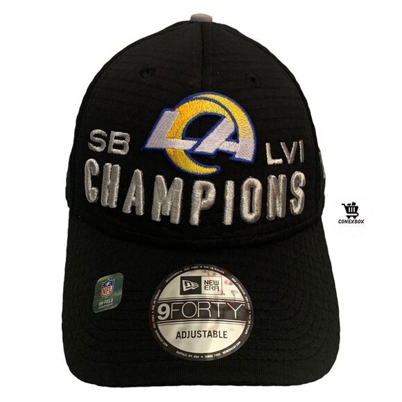 New Era 9FORTY LA Rams Super Bowl LVI Champion Snapback Adjustable Cap Hat New - Picture 10 of 12